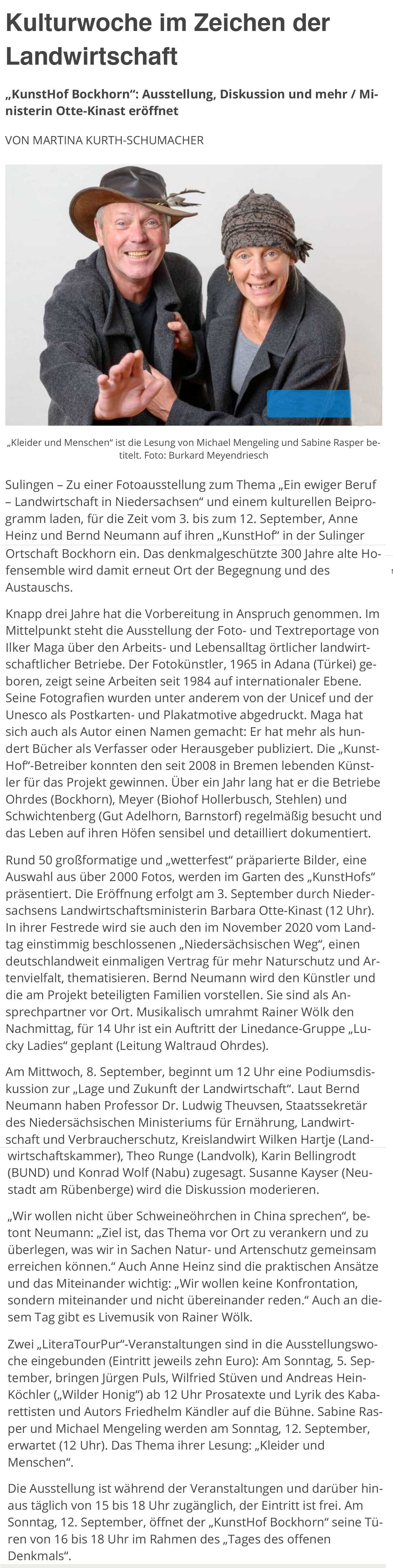 Kreiszeitung vom 2.8.2021