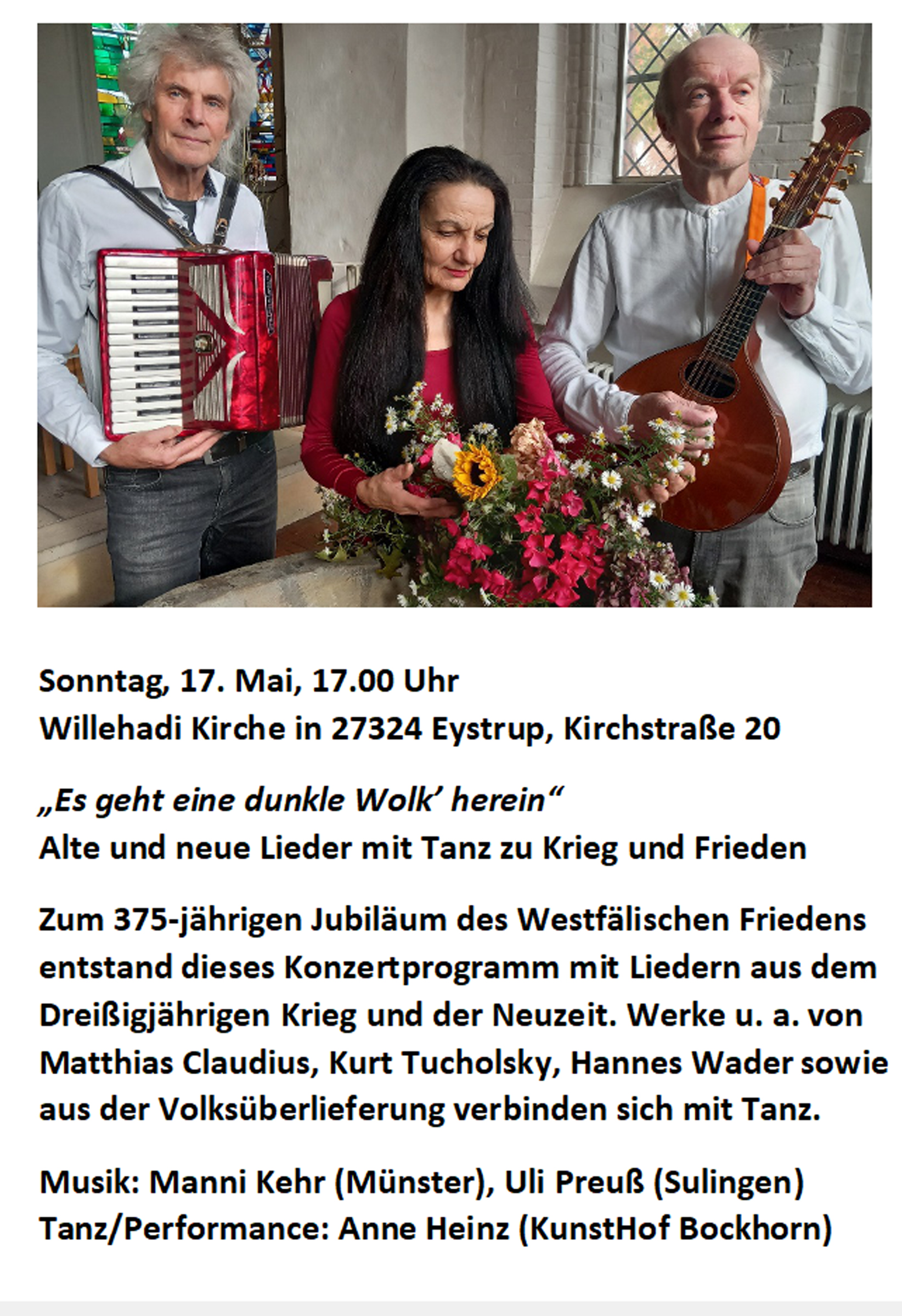 Alte und neue Lieder mit Tanz zu Krieg und Frieden